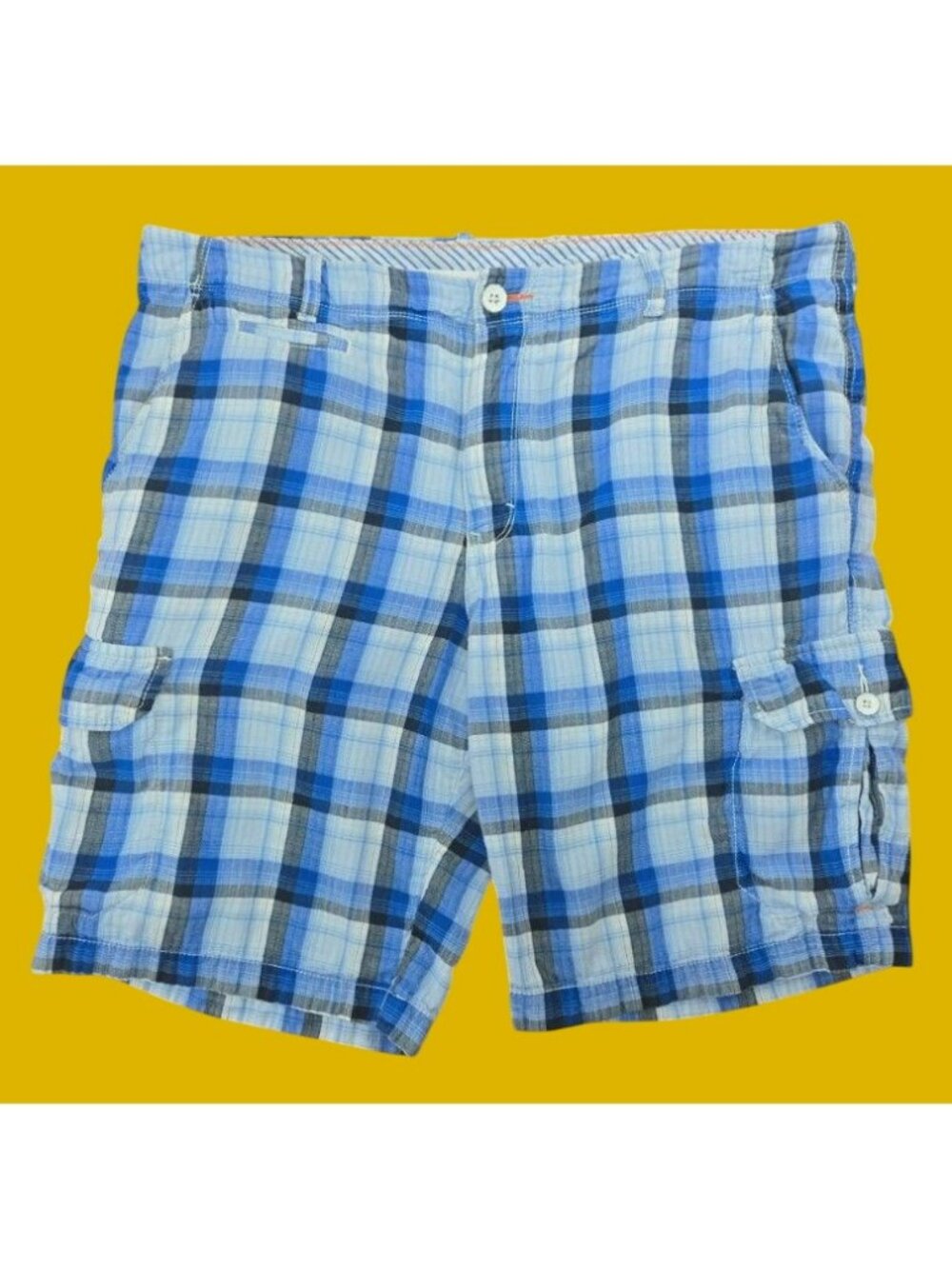 Tommy Bahama Relax Mens Blue Cargo Shorts 35